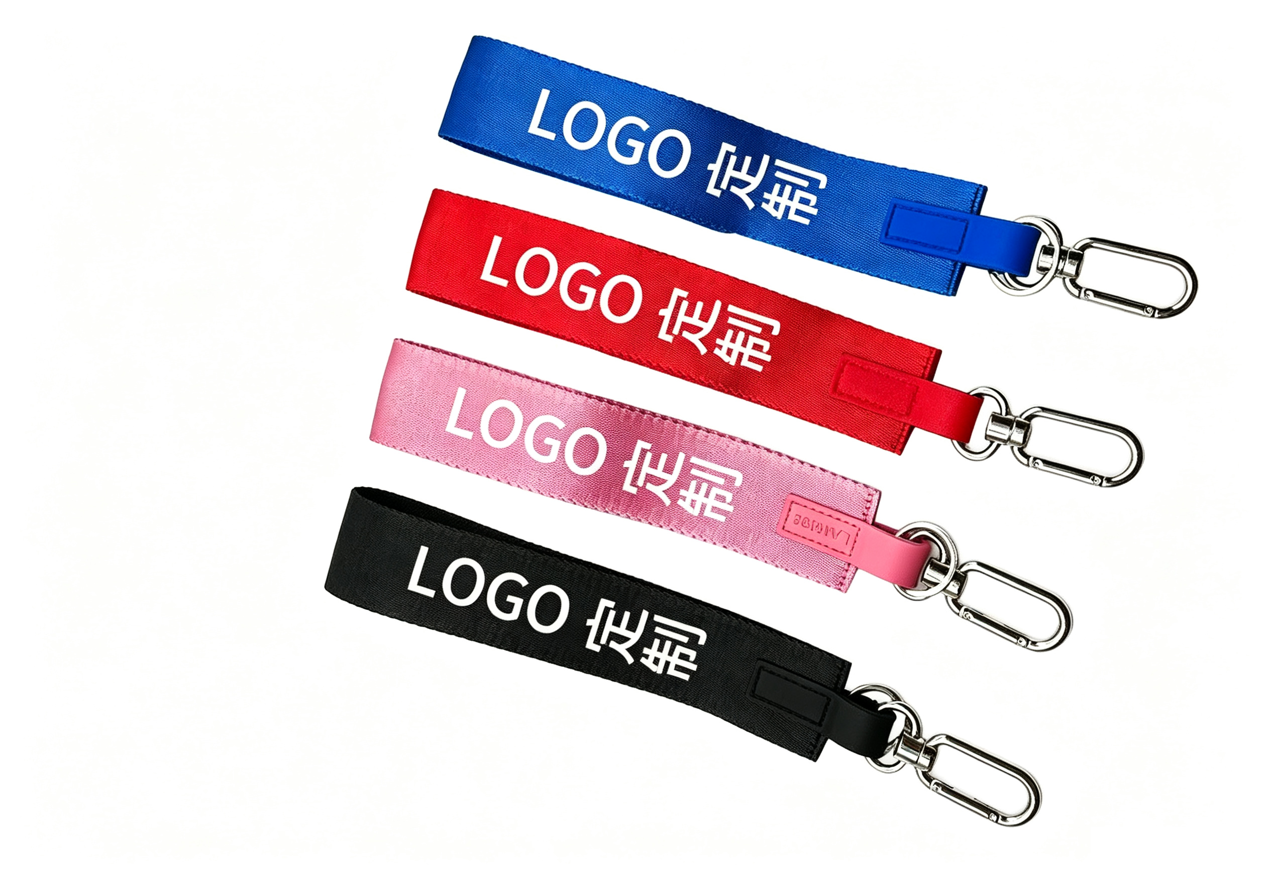 Custom Retractable Keychain Lanyard Durable Polyester Webbing Badge Reel Lanyard